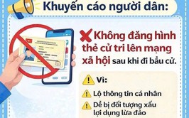 Nguy cơ lộ dữ liệu cá nhân từ việc đăng ảnh thẻ cử tri lên mạng