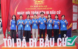 ĐOÀN VIÊN, THANH NIÊN XÃ HƯNG ĐẠO TÍCH CỰC HỖ TRỢ TẠI CÁC ĐIỂM BỎ PHIẾU