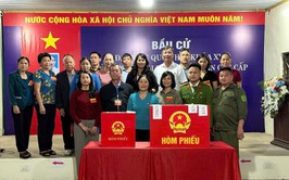 Bầu cử tại xã Suối Hai bảo đảm an toàn, nghiêm túc, tỷ lệ cử tri tham gia đạt 100%