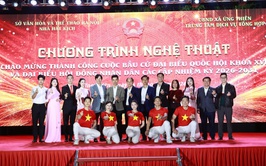 Chương trình nghệ thuật đặc biệt chào mừng ngày bầu cử tại xã Ứng Thiên