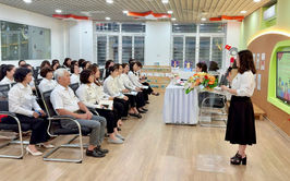 Trường mầm non Tân Mai tổ chức sinh hoạt chuyên đề
tuyên truyền công tác bầu cử Đại biểu Quốc hội khoá XVI và Đại biểu HĐND các cấp nhiệm kỳ 2026 - 2031