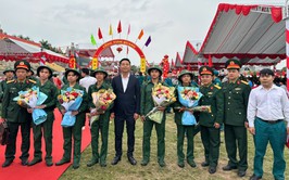 Thanh niên Minh Châu hăng hái lên đường nhập ngũ năm 2026.