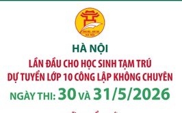 Hà Nội lần đầu cho học sinh tạm trú dự tuyển lớp 10 công lập không chuyên Hà Nội