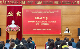 Khai mạc lớp bồi dưỡng Lý luận Chính trị danh cho Đảng viên mới đợt I năm 2026