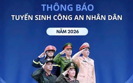 THÔNG BÁO TUYỂN SINH VÀO ĐẠI HỌC, TRUNG CẤP, VĂN BẰNG 2, TUYỂN MỚI CÁC TRƯỜNG CAND NĂM 2026