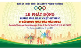 Phường Yên Nghĩa đẩy mạnh phong trào thể dục thể thao theo gương Bác Hồ vĩ đại, hướng tới ngày chạy Olympic vì sức khoẻ toàn dân