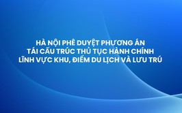Hà Nội phê duyệt phương án tái cấu trúc thủ tục hành chính lĩnh vực khu, điểm du lịch và lưu trú