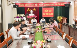 Ủy ban bầu cử xã Thiên Lộc tổ chức hội nghị thông qua biên bản tổng kết cuộc bầu cử đại biểu HĐND xã nhiệm kỳ 2026 - 2031