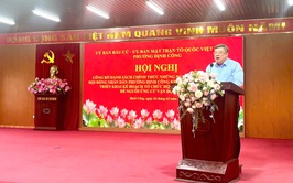 Phường Định Công tổ chức Hội nghị công bố danh sách ứng cử viên và triển khai kế hoạch vận động bầu cử HĐND phường khóa II (Nhiệm kỳ 2026 - 2031)