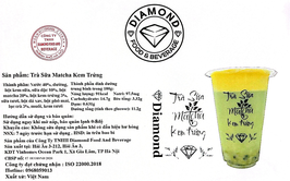 Bản tự công bố sản phẩm Trà sữa Matcha kem trứng