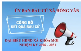 Ủy ban Bầu cử xã Hồng Vân công bố kết quả bầu cử đại biểu HĐND xã khóa mới, nhiệm kỳ 2026-2031