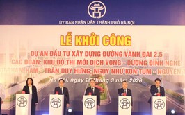 Hà Nội khởi công 3 đoạn tuyến thuộc đường Vành đai 2,5