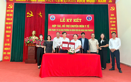 Lễ ký kết hợp tác, hỗ trợ chuyên môn y tế giữa Trạm Y tế xã Đan Phượng và Bệnh viện Đa khoa Đan Phượng