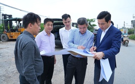 Bí thư Đảng ủy xã Gia Lâm kiểm tra tiến độ một số dự án trọng điểm trên địa bàn