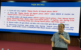 Đan Phượng tuyên truyền hưởng ứng ngày Quốc tế hạnh phúc 20/3.