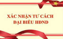 XÁC NHẬN TƯ CÁCH ĐẠI BIỂU HĐND NHIỆM KỲ 2026-2031