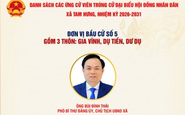 Đơn vị bầu cử số 5 xã Tam Hưng bầu đủ 3 đại biểu HĐND khóa XXIII