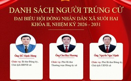 Xã Suối Hai công bố danh sách 22người trúng cử HĐND xã khóa II, nhiệm kỳ 2026–2031
