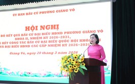 Công bố danh sách 27 người trúng cử HĐND phường Giảng Võ khóa II