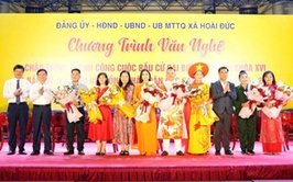 Hoài Đức rộn ràng đêm văn nghệ chào mừng thành công cuộc bầu cử