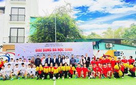 Sôi nổi giải bóng đá mini dành cho học sinh Khối 4, 5 Trường Tiểu học Hoàng Liệt hướng tới các ngày hội, kỷ niệm trong tháng Ba 