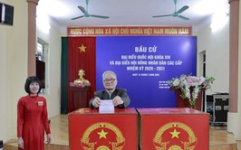 Cử tri xã Đa Phúc nô nức tham gia bầu cử đại biểu Quốc hội Khóa XVI và đại biểu HĐND các cấp