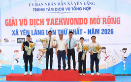 Sôi nổi Giải vô địch Taekwondo mở rộng xã Yên Lãng mở rộng lần thứ I năm 2026