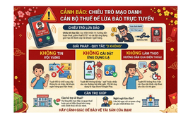 Cảnh báo thủ đoạn giả danh cơ quan thuế yêu cầu cài truy cập đường link giả mạo để chiếm đoạt tài sản