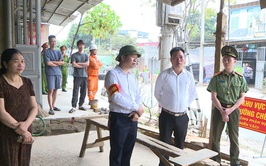 Phúc Thọ thực hiện cưỡng chế kiểm đếm bắt buộc đối với 02 hộ gia đình phục vụ Dự án cải tạo, nâng cấp đường Tỉnh lộ 418 (đoạn Km 3+00 ÷ Km 4+500)