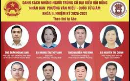 CÔNG BỐ DANH SÁCH ĐẠI BIỂU TRÚNG CỬ HĐND PHƯỜNG VĂN MIẾU – QUỐC TỬ GIÁM KHÓA II, NHIỆM KỲ 2026–2031