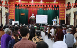 Tam Hưng tổ chức hội nghị phổ biến, tiếp nhận ý kiến Nhân dân về Dự án xây dựng Học viện An ninh nhân dân Cơ sở 2