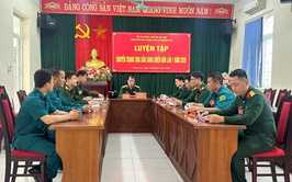 Ban Chỉ huy Quân sự xã Thuận An luyện tập chuyển trạng thái sẵn sàng chiến đấu lần I năm 2026