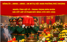 Tổ quốc ghi công – Phú Thượng trang trọng đón nhận liệt sĩ Phạm Đức Bình (tức Đức Chu) – Người con trở về với quê hương