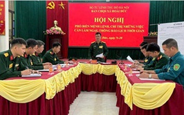 Hoài Đức: Nâng cao năng lực tác chiến qua luyện tập chuyển trạng thái sẵn sàng chiến đấu