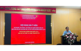 Phường Kim Liên tổ chức Hội nghị lấy ý kiến phương án tuyến dự án trục không gian Quốc lộ 1A