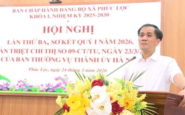 Ban Chấp hành Đảng bộ xã Phúc Lộc khoá I, nhiệm kỳ 2025-2030 tổ chức Hội nghị lần thứ ba, sơ kết quý I năm 2026