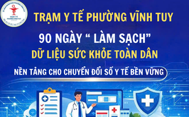 90 NGÀY “LÀM SẠCH” DỮ LIỆU SỨC KHỎE TOÀN DÂN - NỀN TẢNG CHO CHUYỂN ĐỔI SỐ Y TẾ BỀN VỮNG