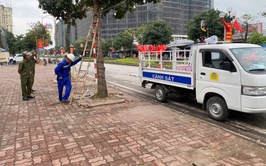 Công an xã Thiên Lộc ra quân duy trì đảm bảo trật tự văn minh đô thị, trật tự công cộng trên địa bàn xã.