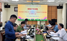 UBND xã Thiên Lộc giao ban công tác PCCC và CNCH quí I/2026