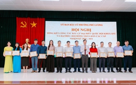 Phường Phú Lương tổ chức Hội nghị tổng kết công tác tổ chức cuộc bầu cử đại biểu Quốc hội khóa XVI và đại biểu HĐND các cấp, nhiệm kỳ 2026-2031