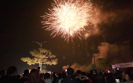 Pháo hoa đêm Giao thừa lần đầu tiên thắp sáng xã đảo duy nhất của Thủ đô.