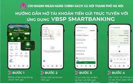HƯỚNG DẪN NGƯỜI DÂN XÃ MỸ ĐỨC MỞ TÀI KHOẢN TIỀN GỬI TRỰC TUYẾN QUA ỨNG DỤNG VBSP SMARTBANKING