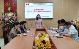 Giao ban Dư luận xã hội định kỳ tháng 3/2026
