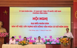 Vĩnh Hưng: Bàn việc xây dựng đời sống văn hóa cơ sở