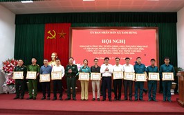 Tam Hưng tổng kết công tác tuyển chọn gọi công dân nhập ngũ và tham gia nghĩa vụ Công an nhân dân năm 2026; công tác QP&AN; công tác PKND năm 2025