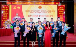 Kỳ họp thứ Nhất HĐND xã Mỹ Đức:  Kiện toàn nhân sự chủ chốt