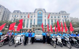 Công đoàn phường Cầu Giấy tham gia đoàn xe cổ động tuyên truyền Ngày bầu cử đại biểu Quốc hội khóa XVI và đại biểu Hội đồng nhân dân các cấp – Ngày hội lớn của non sông