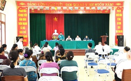 DÂN HÒA: TỔ CHỨC HỌP DÂN TẠI THÔN TRUNG HÒA VỀ DỰ ÁN KHU ĐÔ THỊ THỂ THAO OLYMPIC