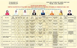 Danh sách và tiểu sử tóm tắt những người ứng cử đại biểu HĐND xã Thường Tín khoá II, nhiệm kỳ 2026 -2031 tại đơn vị bầu cử số 02