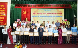 Xã Đan Phượng tổ chức Hội nghị đại biểu nhân dân bàn về xây dựng đời sống văn hóa ở khu dân cư